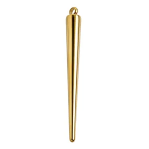 Gold Stainless Steel Cone Pendant DIY Jewelry Accessory Charm for Necklace Earrings