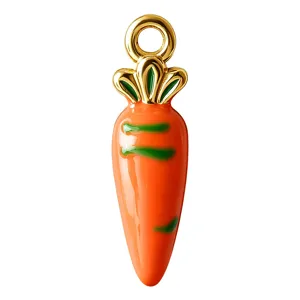 Vergulde roestvrijstalen wortel emaille hanger bedel voor diy kettingen armbanden accessoires.