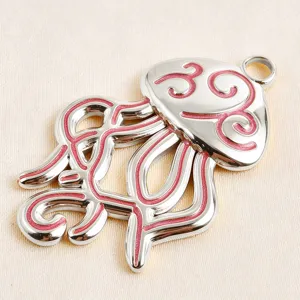 Colgante de medusa hueca con gota de aceite para joyas DIY collar pulsera detalles.