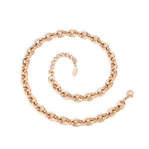 Catena maglia colore oro in acciaio inossidabile, perfetto per creazione gioielli fai da te.