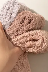 Calze accoglienti in pile di corallo invernali soffici calde donna spesse morbido peluche