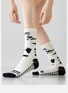 Damen Yoga Grip Socken rutschfeste Sport Funktionssocken lang für Training Fitness Design
