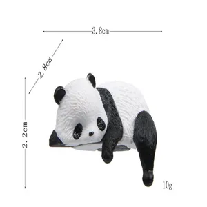 Leuke panda miniatuur hars beeldje desktop auto interieur decoratie speelgoed!