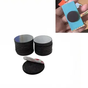 Thickened round magnetic stickers for whiteboard and fridge, strong self-adhesive backing dots.
