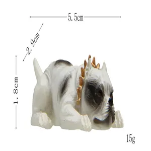 Süße amerikanische Bully-Hunde-Figur Desktop-Ornament Miniatur Haustier Spielzeug