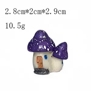 Miniatur Harz Pilz Haus Figur Ornament für DIY Mikro Landschaft Feengarten Dekoration