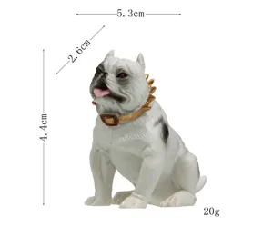 Amerikanische Bully Hund Figur Harz Miniatur Spielzeug Auto Dekoration Schreibtisch Deko.