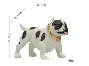 Schone Bully Hund Figur Harz Miniatur Spielzeug Auto Dekoration Tier Sammlerstuck 5.8cm