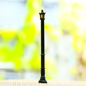Miniature Résine Lampadaire de Jardin Micro Paysage Ornement DIY Artisanat Décor Fée Jardin Miniature Figurine Accessoires
