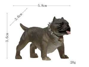 Mini Bully Hund Figur Harz Spielzeug Muskel Welpe Desktop Auto Ornament Dekoration