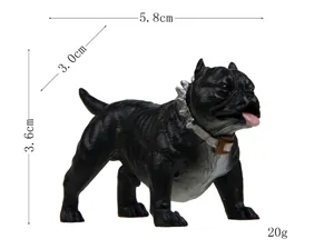 Muskulöse Amerikanische Bully Hund Figur Miniatur süße Desktop Auto Armaturenbrett Deko