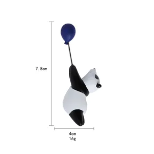 Niedlicher 3D Panda Luftballon Harz Kühlschrankmagnet, 7.8x4cm, 16g leichte Deko.