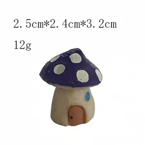 Miniatur Harz Pilz Haus Figur Detailansicht, süsse Mikro Landschaft DIY Garten Ornament.