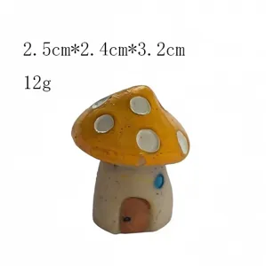 Mini Harz Pilz Haus Ornament für Mikrolandschaft DIY Garten Puppenhaus Dekoration.