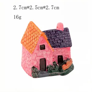 Miniatur Harz Steinhaus Ornament für Mikro Landschaft Märchen Garten DIY Terrarium Dekoration.