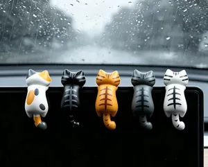 Gatini pendenti simpatici per decorazione schermo auto, 5 stili adorabili, mini giocattoli.