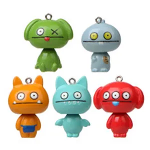 Bunte Cartoon Monster Schlüsselanhänger Set süße Anhänger für Taschen und Autoschlüssel.