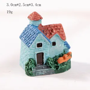 Miniatur Harz Steinhaus Figur Mikro-Landschaft Ornament für DIY Märchen Garten Dekoration