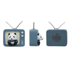 Simpatico calamita da frigorifero panda TV cartone animato resina adesivo magnetico