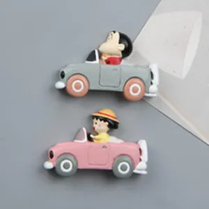 Süsser Cartoon Charakter Harz Auto Kühlschrankmagnet Detailansicht, bunte Magnetsticker.