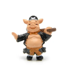 Cute Pigsy figurine Journey to the West micro landscape ornament toy fine detail view