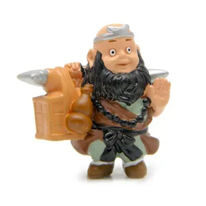 Cute Journey to the West Sha Wujing mini figurine, PVC micro landscape toy desktop decoration.