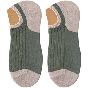 Herren Baumwolle Unsichtbare Bootssocken Einffarbig Schweißableitend Rutschfest Flache Kurze Socken Sommer Lässige Schuhe