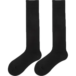 Calcetines por Encima de la Rodilla de Algodón Estilo Preppy para Mujer Absorbentes