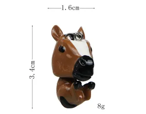 Chinesisches Sternzeichen Pferd Schlüsselanhänger Anhänger niedlich Cartoon DIY Zubehör