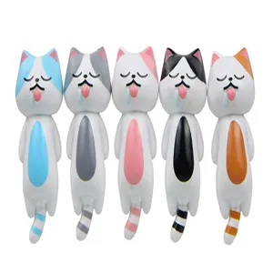 Süsses schlafende Katzen Figuren Set, schöne Miniatur Harz Garten Deko kreatives Spielzeug.