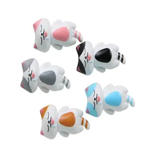 5 Stk süße schlafende Katzen Figuren Mikrolandschaft Kunstharz Deko Cartoon Puppe