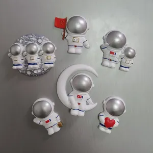Süßes Kunstharz Astronauten Kühlschrankmagnete Set, kreative Raumfahrt Deko magnetische Aufkleber.