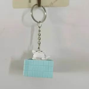 Süßer Cartoon Katze Schwimmbad Schlüsselanhänger Tasche Anhänger Deko Geschenk