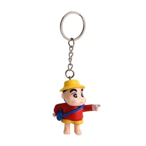Niedlicher Crayon Shin-chan Zeichentrick Schlüsselanhänger Tasche Anhänger Metall.