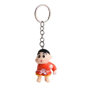 Crayon Shin-Chan Cartoon Schlüsselanhänger süßes rotes Kostüm Rucksack Anhänger 1Stk