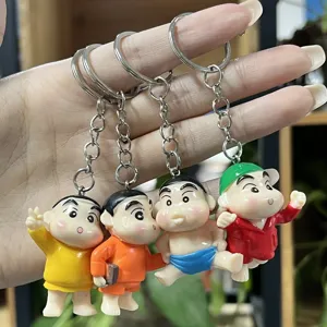 Süßer Cartoon Anime Charakter Schlüsselanhänger Rucksack Metall Ring Anhänger Deko