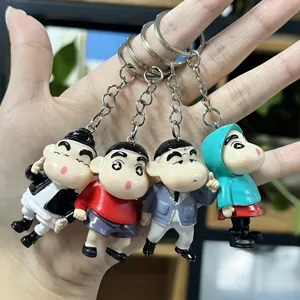 Crayon Shin-chan Cartoon Schlüsselanhänger Süßer Anime Charakter Rucksack Anhänger Charm
