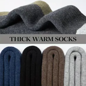 Verstärkte warme thermische Schlingensocken Nahaufnahme, Premium Winter Ski lange Socken.