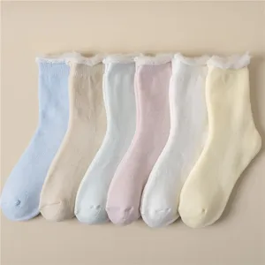 Dikke thermische gevoerde wintersokken voor vrouwen, gezellige acryl badstof sokken.