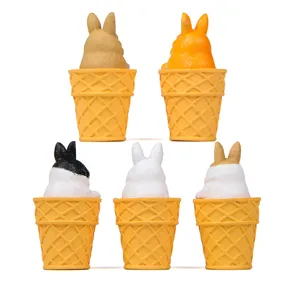 Süße Cartoon Kaninchen Eiscreme Schlüsselanhänger für Taschen und Auto Geschenke.