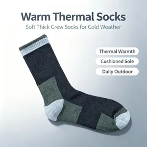 Warme Thermosocken für kaltes Wetter, weiche dicke Sportsocken mit gepolsterter Sohle outdoor.
