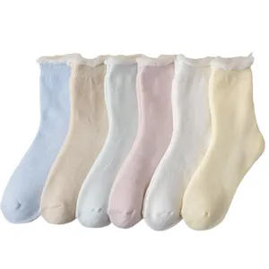 Dames winter dikke pluche warme sokken zacht gezellig effen thermische sokken set 6 paar