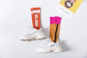 Women knee high socks cotton Japanese JK style fashion long tube socks for daily wear