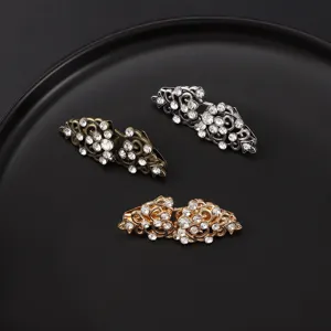 Mode Alliage Strass Clip de Foulard Rétro Métal Col Clip Broche Épingle Pour Femmes Élégant Châle Foulard Accessoires
