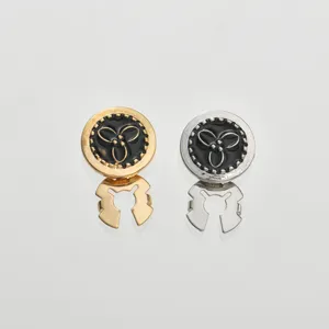 Gemelos de Aleación Minimalistas para Hombres Mujeres Camisa de Negocios Cuello Botón Decorativo Esmalte Joyería de Moda