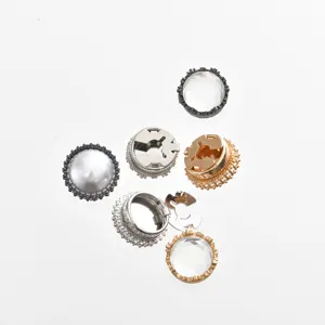 Korean style pearl and diamond cuff links for women shirts fashion decorative button detail