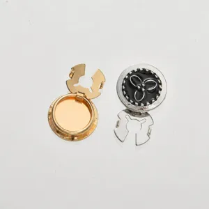 Conjunto de gemelos de traje de metal, accesorios decorativos de cuello de moda.