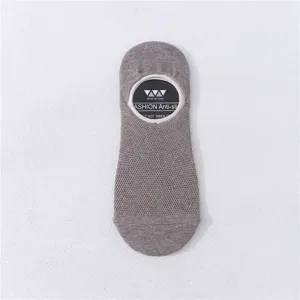 Herren Sommer unsichtbare Netzsocken einfarbig atmungsaktive Baumwolle Sneakersocken