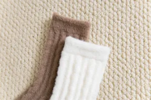Damen Winter verdickte warme flauschige Fleece Socken kuschelige Plüsch Schneestiefel Socken