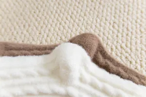 Dicke Fleece Thermosocken Detailansicht, kuschelweiche warme Wintersocken für Damen, ideal Alltag.